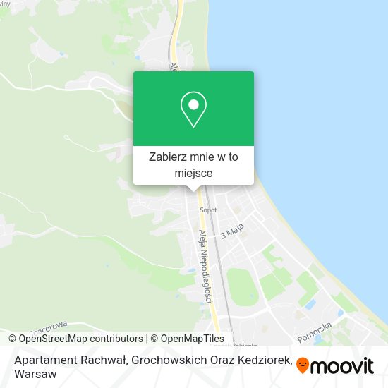 Mapa Apartament Rachwał, Grochowskich Oraz Kedziorek