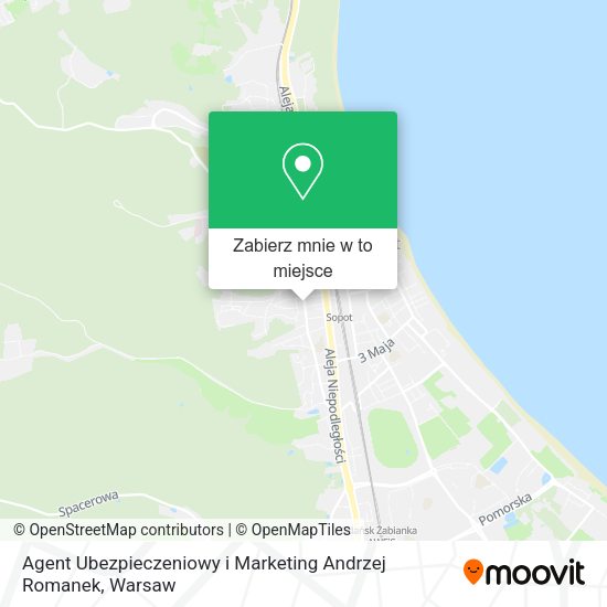 Mapa Agent Ubezpieczeniowy i Marketing Andrzej Romanek