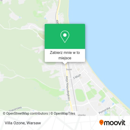 Mapa Villa Ozone