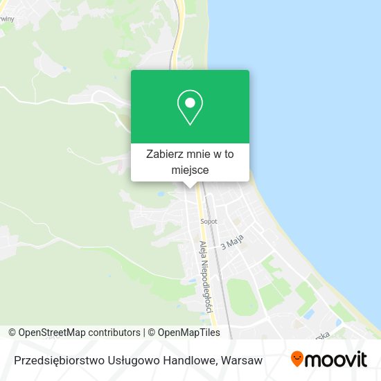 Mapa Przedsiębiorstwo Usługowo Handlowe