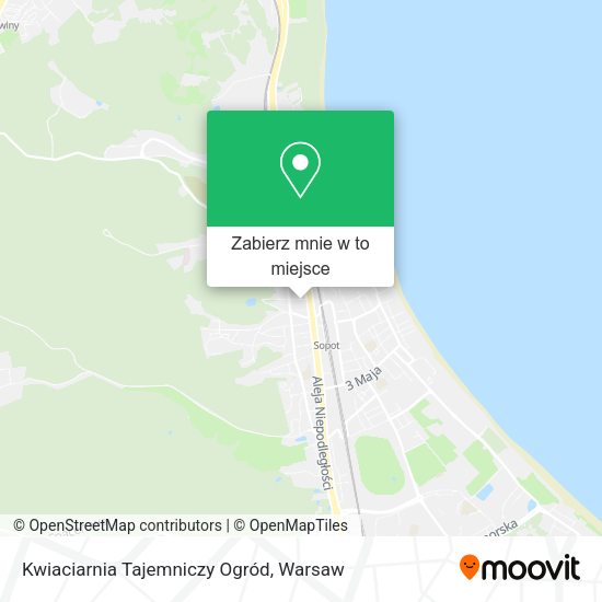 Mapa Kwiaciarnia Tajemniczy Ogród