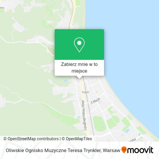 Mapa Oliwskie Ognisko Muzyczne Teresa Trynkler