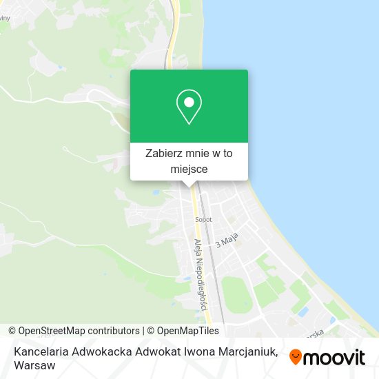 Mapa Kancelaria Adwokacka Adwokat Iwona Marcjaniuk