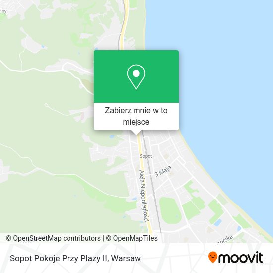 Mapa Sopot Pokoje Przy Plazy II