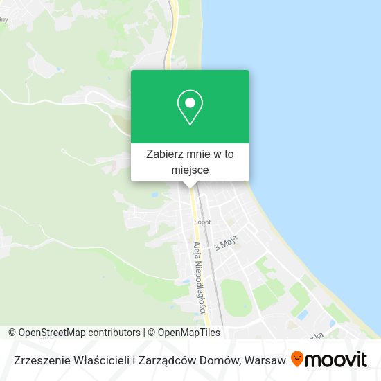 Mapa Zrzeszenie Właścicieli i Zarządców Domów