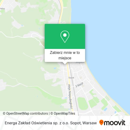 Mapa Energa Zakład Oświetlenia sp. z o.o. Sopot