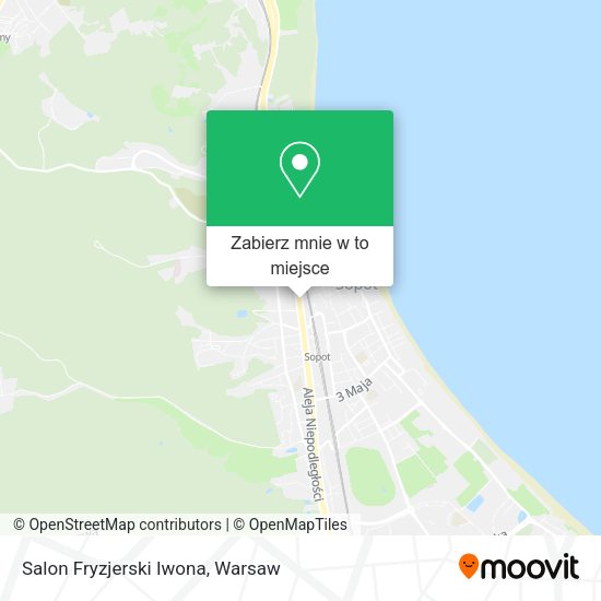 Mapa Salon Fryzjerski Iwona