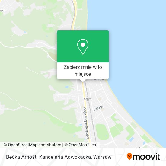 Mapa Bećka Arnośt. Kancelaria Adwokacka