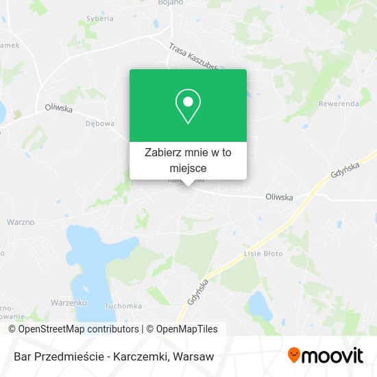 Mapa Bar Przedmieście - Karczemki