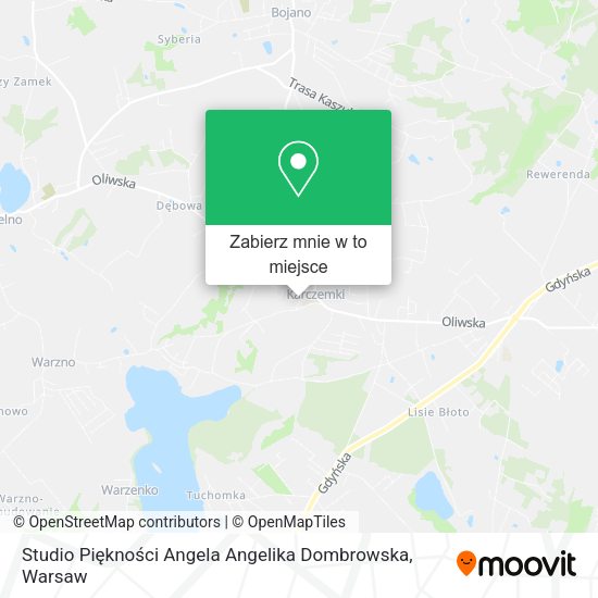 Mapa Studio Piękności Angela Angelika Dombrowska