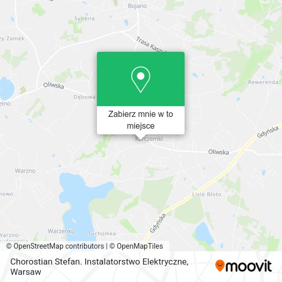 Mapa Chorostian Stefan. Instalatorstwo Elektryczne