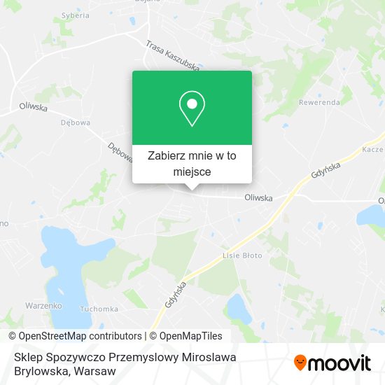 Mapa Sklep Spozywczo Przemyslowy Miroslawa Brylowska