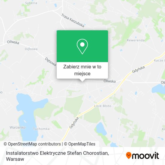 Mapa Instalatorstwo Elektryczne Stefan Chorostian