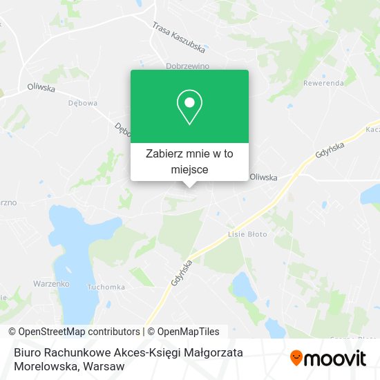 Mapa Biuro Rachunkowe Akces-Księgi Małgorzata Morelowska