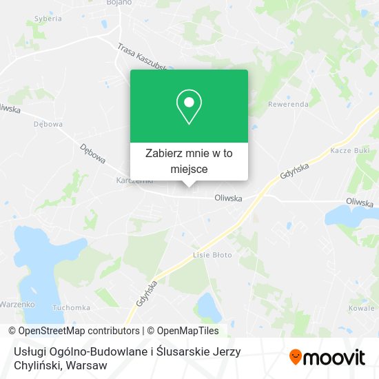 Mapa Usługi Ogólno-Budowlane i Ślusarskie Jerzy Chyliński