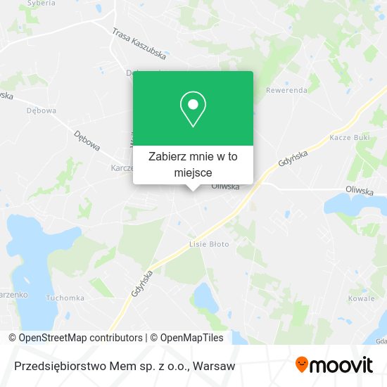 Mapa Przedsiębiorstwo Mem sp. z o.o.