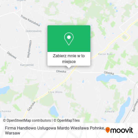 Mapa Firma Handlowo Usługowa Mardo Wiesława Pohnke