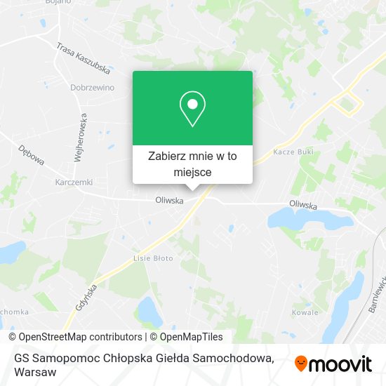 Mapa GS Samopomoc Chłopska Giełda Samochodowa