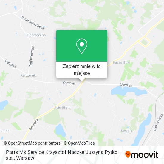 Mapa Parts Mk Service Krzysztof Naczke Justyna Pytko s.c.