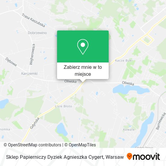 Mapa Sklep Papierniczy Dyziek Agnieszka Cygert