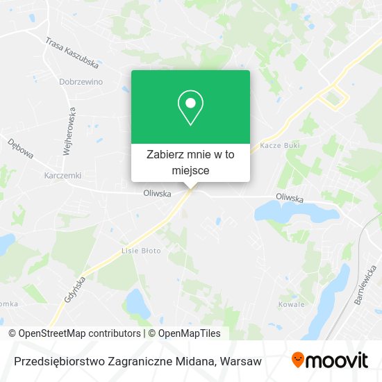 Mapa Przedsiębiorstwo Zagraniczne Midana