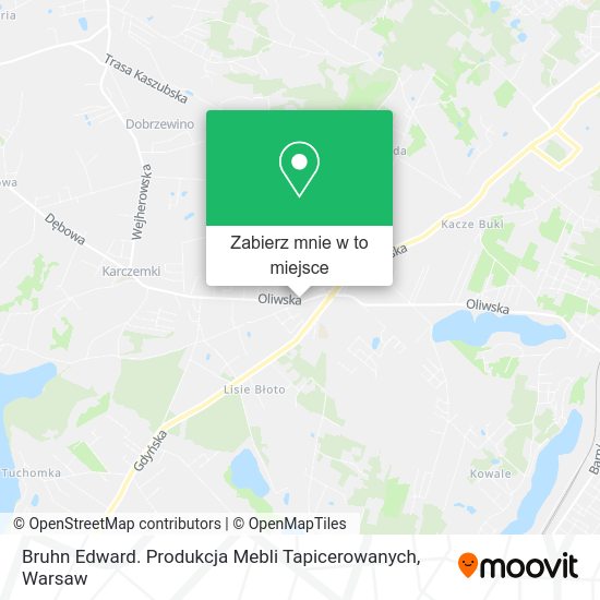 Mapa Bruhn Edward. Produkcja Mebli Tapicerowanych