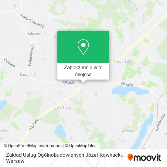 Mapa Zakład Usług Ogólnobudowlanych Józef Kownacki