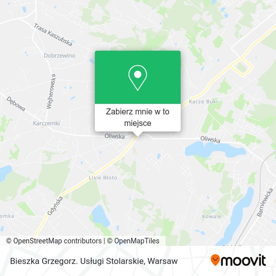 Mapa Bieszka Grzegorz. Usługi Stolarskie