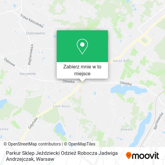 Mapa Parkur Sklep Jeździecki Odzież Robocza Jadwiga Andrzejczak