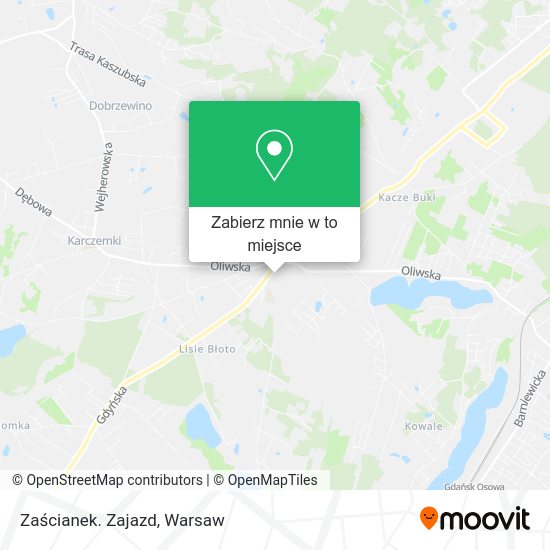 Mapa Zaścianek. Zajazd