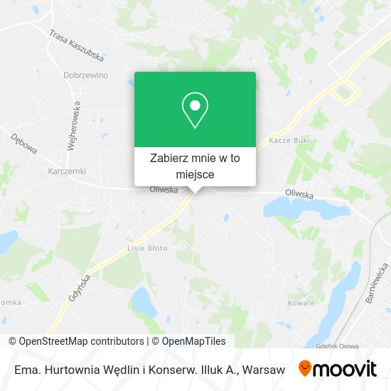 Mapa Ema. Hurtownia Wędlin i Konserw. Illuk A.