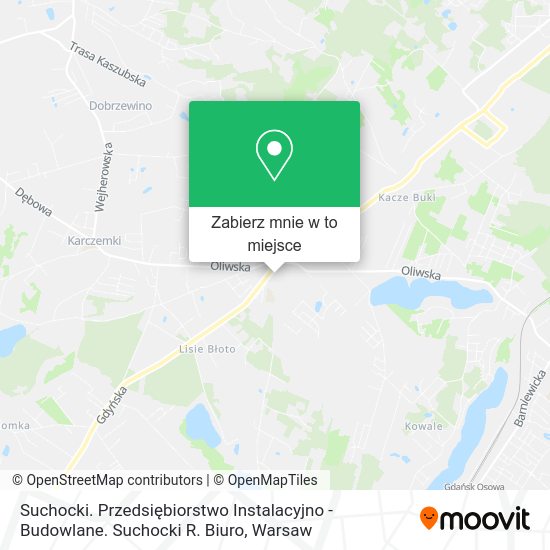 Mapa Suchocki. Przedsiębiorstwo Instalacyjno - Budowlane. Suchocki R. Biuro