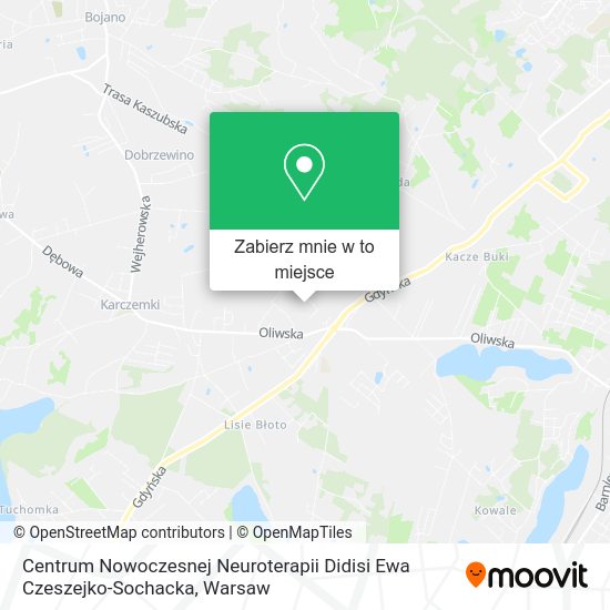 Mapa Centrum Nowoczesnej Neuroterapii Didisi Ewa Czeszejko-Sochacka