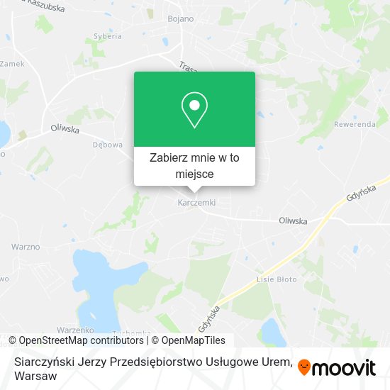 Mapa Siarczyński Jerzy Przedsiębiorstwo Usługowe Urem