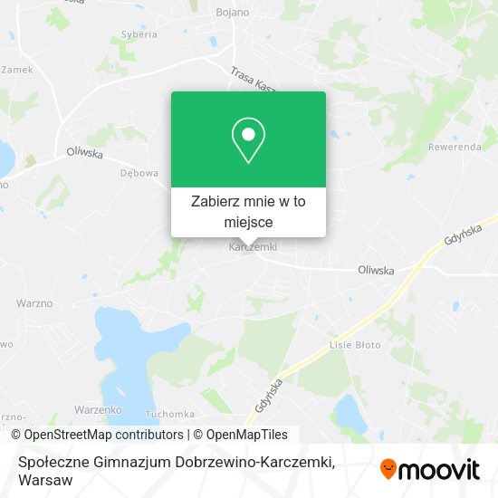 Mapa Społeczne Gimnazjum Dobrzewino-Karczemki