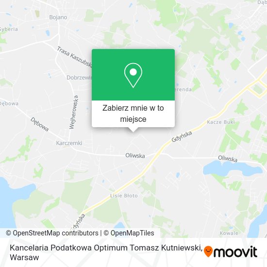 Mapa Kancelaria Podatkowa Optimum Tomasz Kutniewski