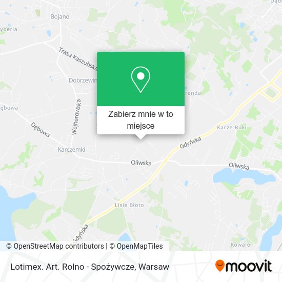 Mapa Lotimex. Art. Rolno - Spożywcze