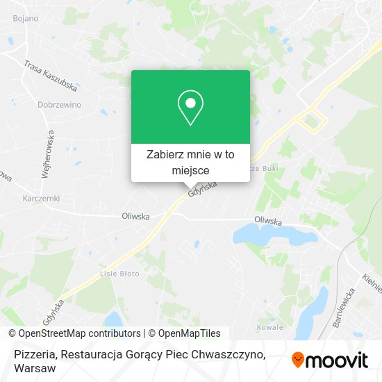 Mapa Pizzeria, Restauracja Gorący Piec Chwaszczyno