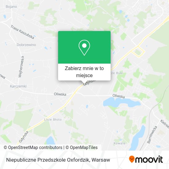 Mapa Niepubliczne Przedszkole Oxfordzik