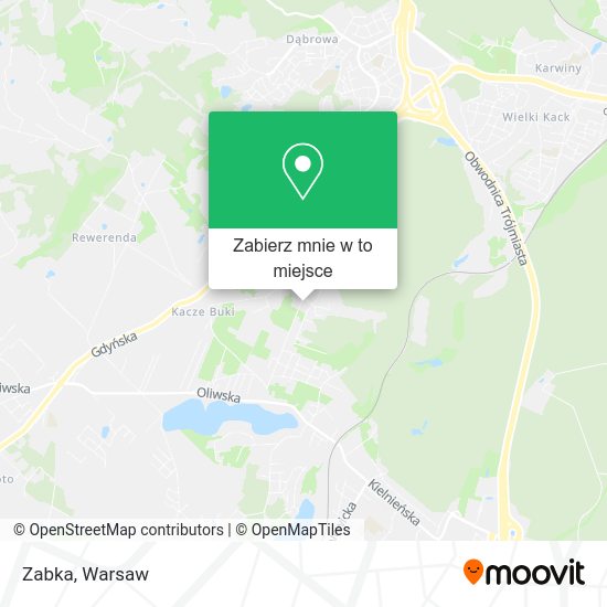 Mapa Zabka