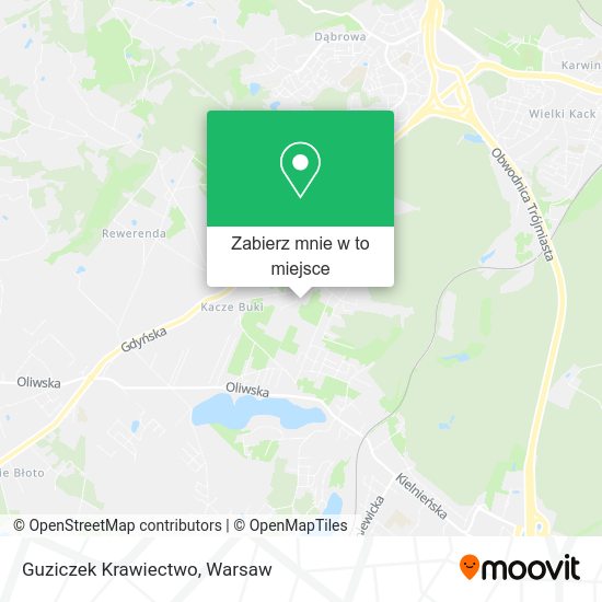 Mapa Guziczek Krawiectwo