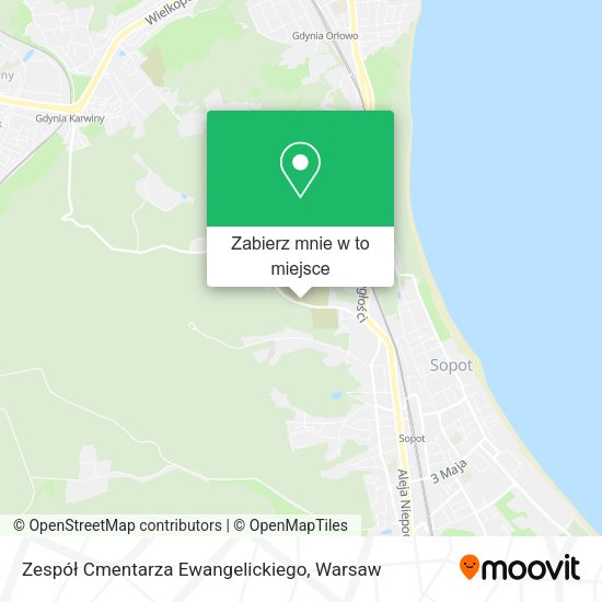 Mapa Zespół Cmentarza Ewangelickiego