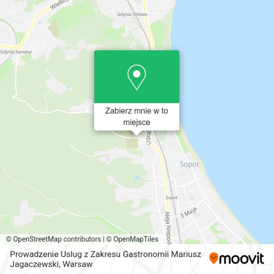 Mapa Prowadzenie Uslug z Zakresu Gastronomii Mariusz Jagaczewski