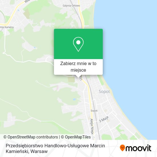 Mapa Przedsiębiorstwo Handlowo-Usługowe Marcin Kamieński