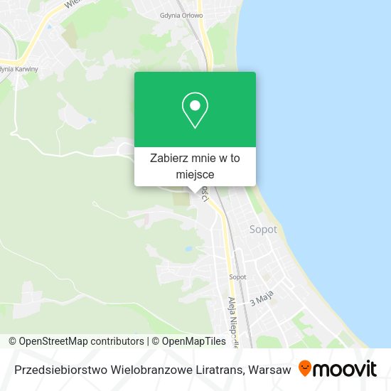 Mapa Przedsiebiorstwo Wielobranzowe Liratrans