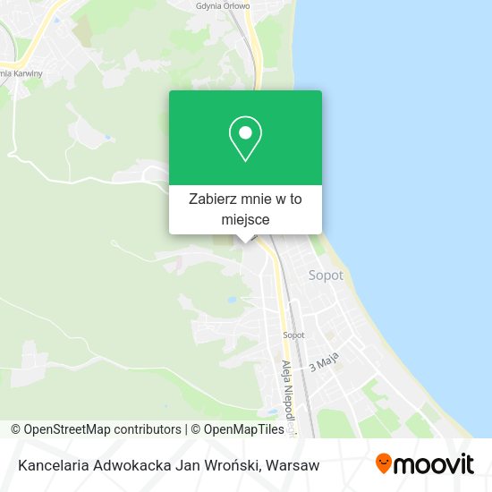 Mapa Kancelaria Adwokacka Jan Wroński