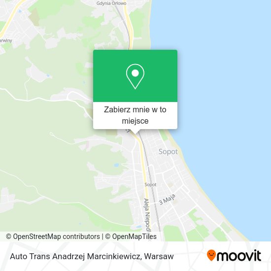 Mapa Auto Trans Anadrzej Marcinkiewicz