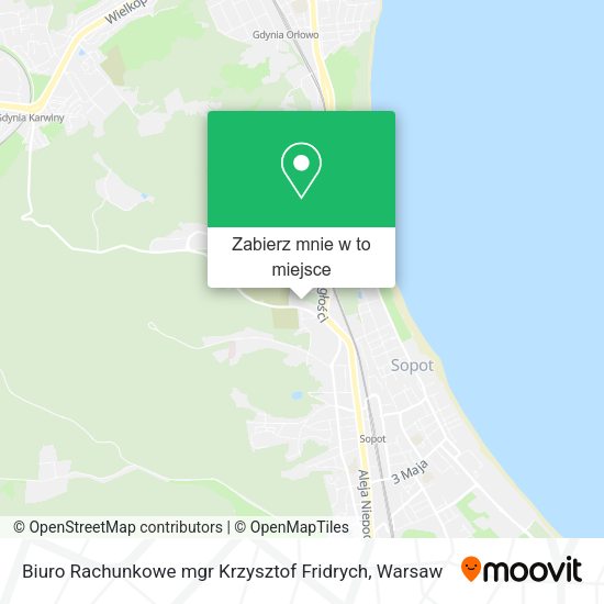 Mapa Biuro Rachunkowe mgr Krzysztof Fridrych