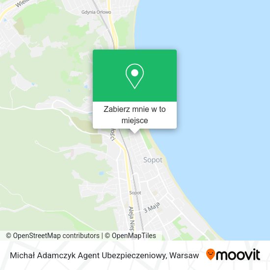 Mapa Michał Adamczyk Agent Ubezpieczeniowy