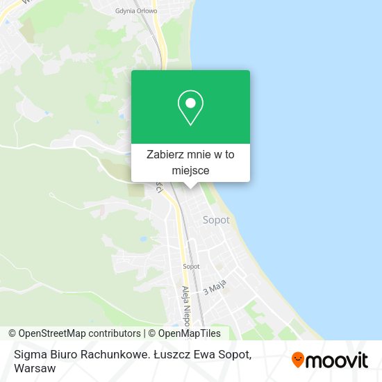 Mapa Sigma Biuro Rachunkowe. Łuszcz Ewa Sopot